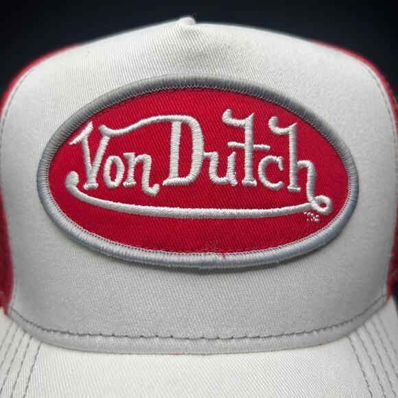 Von Dutch Red & White Trucker Hat NWT main image 5